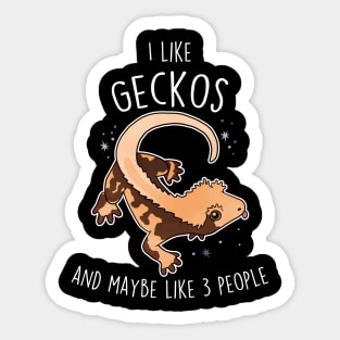 I Like Crested Gecko Lizard Reptile Sticker